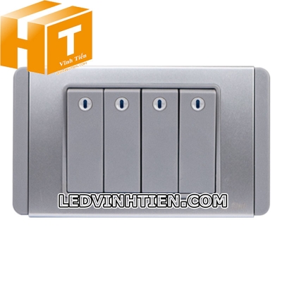 Công tắc bốn 1 chiều S68DG4A Sino