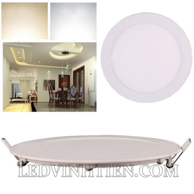 Đèn led âm trần tròn 3 màu 24w