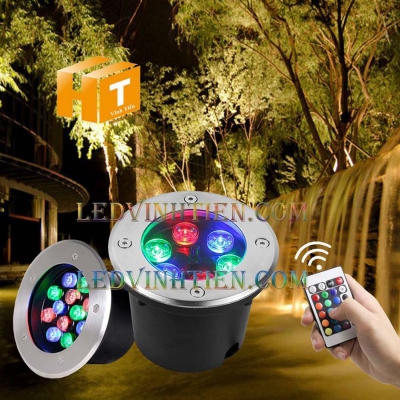 Đèn led âm đất 12W RGB