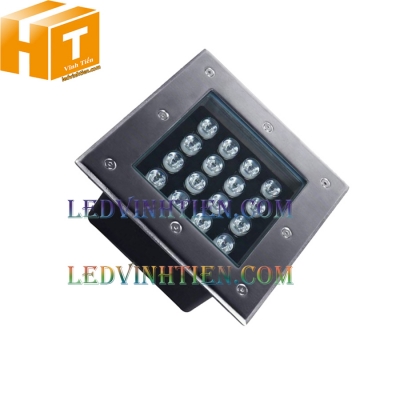 Đèn âm đất vuông 16w màu trắng