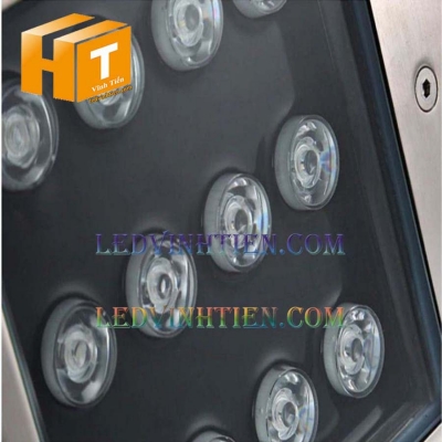 Đèn âm đất vuông 16w RGB