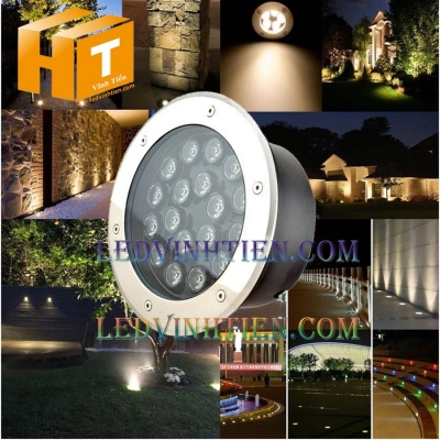 Đèn led âm đất 18W màu trắng