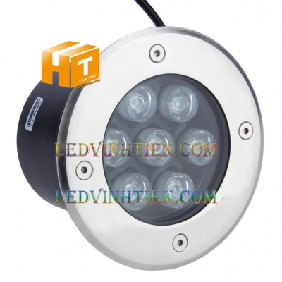 Đèn led âm đất 7W màu đỏ