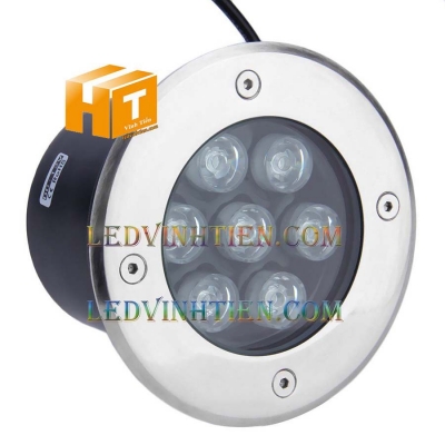 Đèn led âm đất 7W màu vàng