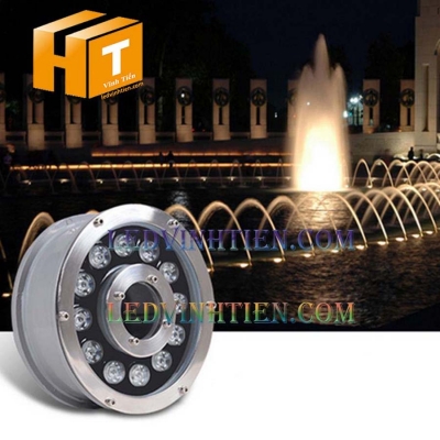 Đèn led âm nước 12w màu vàng 