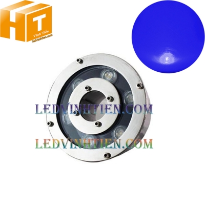  Đèn led âm nước 6w xanh dương