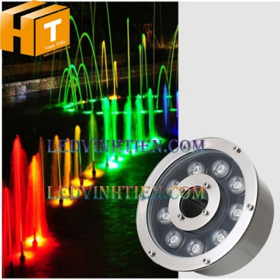 Đèn led âm nước 9w màu đỏ