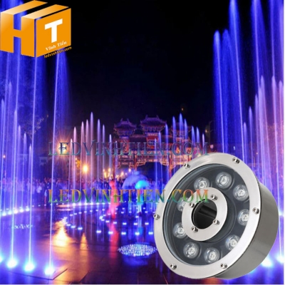 Đèn led âm nước 9w xanh dương
