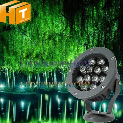 Đèn led rọi cây 12w xanh lá