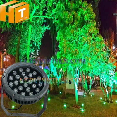Đèn led rọi cây 24w xanh lá