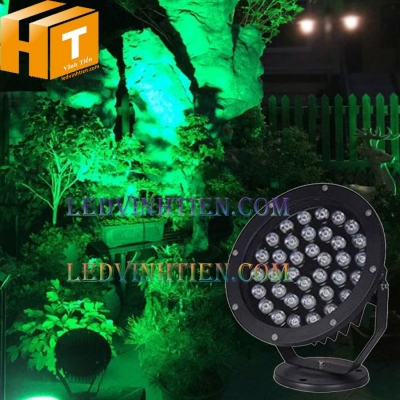Đèn led rọi cây 36w xanh lá