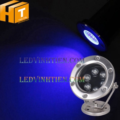  Đèn led rọi cây 6w xanh dương