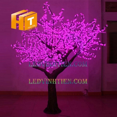 Hoa mai đèn led 4m màu hồng