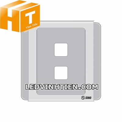 Mặt công tắc 2 lỗ S66G2X Sino