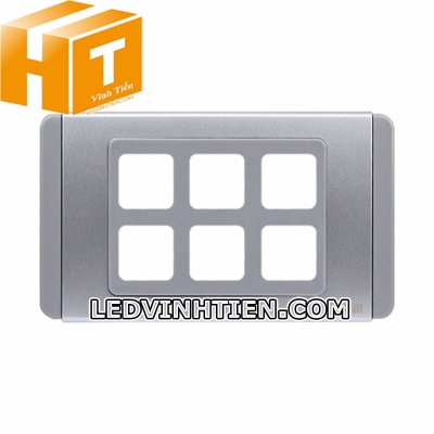 Mặt công tắc 6 lỗ S68G6X Sino