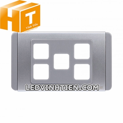 Mặt công tắc 5 lỗ S68G5X Sino
