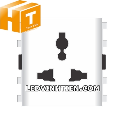Ổ cắm đa năng 3 chấu dọc SCUAMV Sino