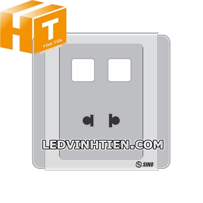 Ổ cắm đơn 2 chấu 2 lỗ S66GUXX Sino