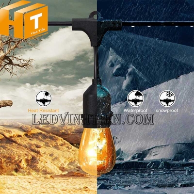 Bộ dây treo kín nước dài 15m 30 đui	