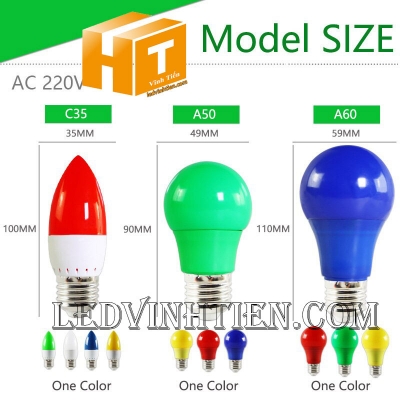 Bóng led trái ớt 3W