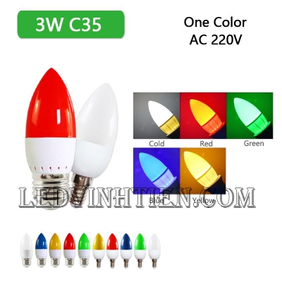 Bóng led trái ớt 3W