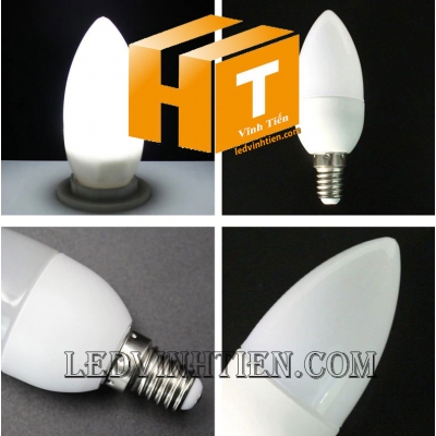 Bóng led trái ớt màu trắng