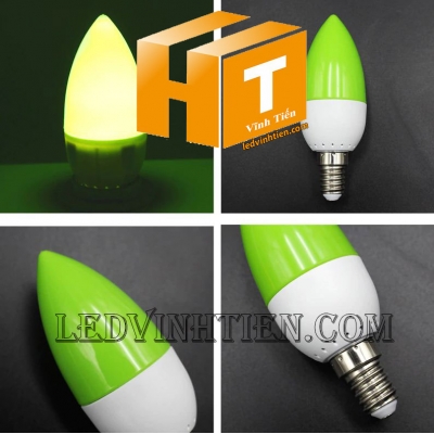 Bóng led trái ớt xanh lá