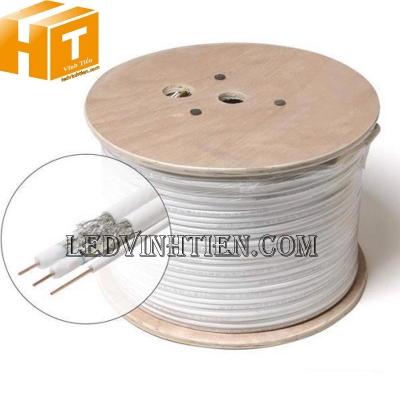 Cáp đồng trục liền nguồn Sino RG59 + 2C lõi đồng (305m)