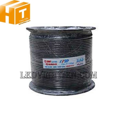Cáp đồng trục Sino RG6 (5C-FB) lõi CCS 80 sợi màu đen 305m