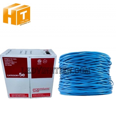Cáp mạng Cat.5e U/UTP Premium Line blue