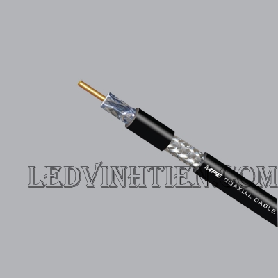 CÁP TIVI 75 OHM MÀU ĐEN 112 LÕI ĐỒNG