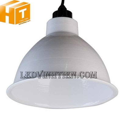 Chao đèn nhôm màu trắng sứ