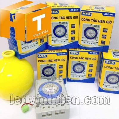 Công tắc hẹn giờ cơ có pin sạc ATA AT 35N
