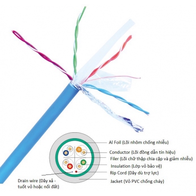 Dây cáp mạng NC5E-F100