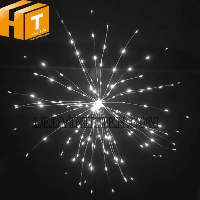 Đèn led trang trí pháo hoa màu trắng