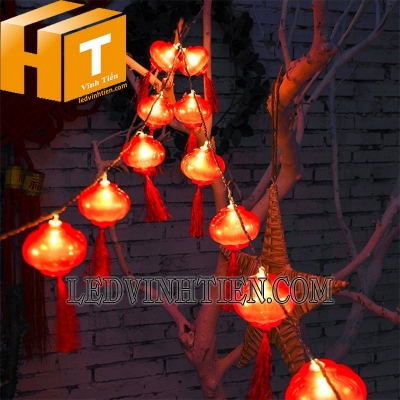 Dây đèn lồng 10 led 2m dùng pin