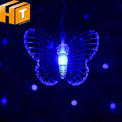 Led rèm hình con bướm 3m5 xanh dương