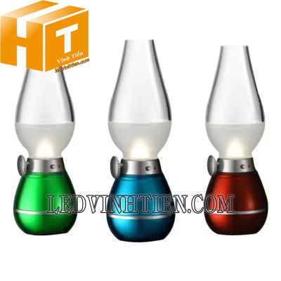 Đèn dầu led sạc thổi tắt