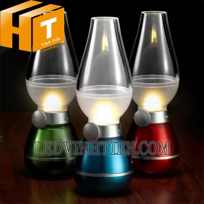 Đèn dầu led sạc thổi tắt