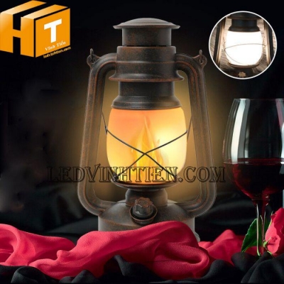 Đèn dầu retro di động