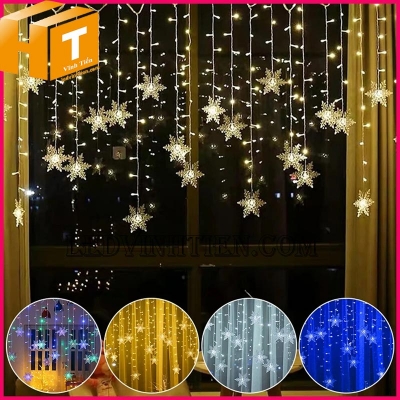 Đèn led rèm hoa tuyết