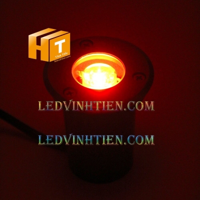 Đèn led âm đất 1W màu đỏ