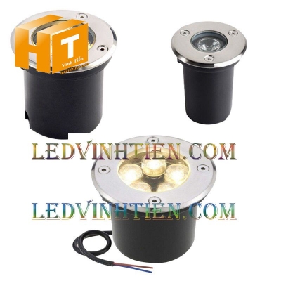 Đèn led âm đất 5W màu vàng