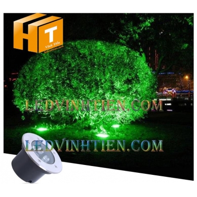 Đèn led âm đất 5W xanh lá