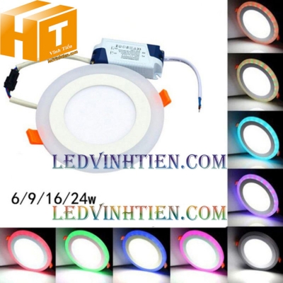 Đèn led âm trần tròn 12+4w 3 chế độ