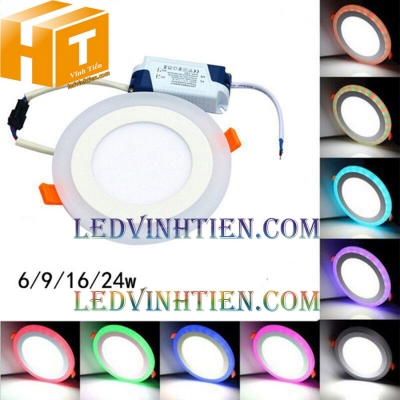 Đèn led âm trần tròn 8+4w 3 chế độ