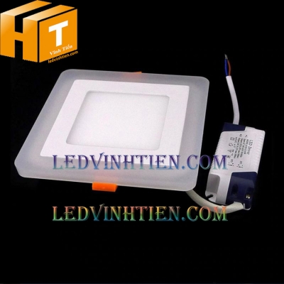 Đèn led âm trần vuông 6+3w