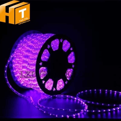 Đèn led dây 220V ống tròn màu hồng