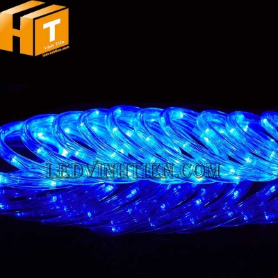 Đèn led dây 220V ống tròn màu xanh dương