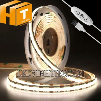 Đèn led dây COB 5V ánh sáng trung tính